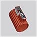 Lampada Da Parete Karbon 10 Rosso Ocra Sl. 1654 - Minimalista Lampada Da Parete Ocra Rossa 10x6.5x8.5 Cm - Foto miniatura 8