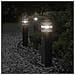 Lampade Terra per Esterni con Sensori 3pz Nere 50cm Alluminio - Foto miniatura 7