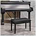 Sgabello per Pianoforte con Vano Contenitore in Legno e Finta Pelle PU, 75x35x49cm, Nero - Foto miniatura 3