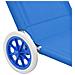 Lettino Prendisole Pieghevole Baldacchino E Ruote Acciaio Blu - Foto miniatura 8