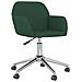 Lusso Casadino -  Sedia Da Ufficio Girevole Verde Scuro In Tessuto - Foto miniatura 1
