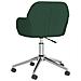 Lusso Casadino -  Sedia Da Ufficio Girevole Verde Scuro In Tessuto - Foto miniatura 4
