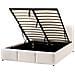 Letto Contenitore Bouclé Bousse 140 X 200 Cm Bianco Sporco - Foto miniatura 3