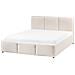 Letto Contenitore Bouclé Bousse 140 X 200 Cm Bianco Sporco - Foto miniatura 4