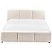 Letto Contenitore Bouclé Bousse 140 X 200 Cm Bianco Sporco - Foto miniatura 6