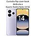 Custodia A Libro Book Cover Case Per Xiaomi Redmi Note 14 5g Navy-lime - Foto miniatura 2