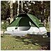 Tenda da Campeggio a Cupola per 4 Persone Verde Impermeabile - Foto miniatura 2