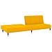 Divano Letto a 2 Posti Giallo in Velluto - Foto miniatura 4