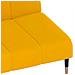 Divano Letto a 2 Posti Giallo in Velluto - Foto miniatura 9