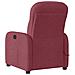 Poltrona Massaggiante Reclinabile Elettrica Rosso Vino Tessuto - Foto miniatura 7