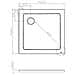 Piatto Doccia 76x76 Cm Quadrato Ribassato Resina H3.5 Cm Monaco Bianco - Foto miniatura 2