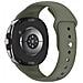 Cinturino In Silicone Con Chiusura A Scatto Compatibile Con Samsung Watch 8 E Watch 8 Classic Green - Foto miniatura 2