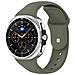 Cinturino In Silicone Con Chiusura A Scatto Compatibile Con Samsung Watch 8 E Watch 8 Classic Green - Foto miniatura 4