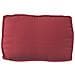 Cuscino per pallet per schienale rosso vino 70x40x12 cm in tessuto Oxford - Foto miniatura 4