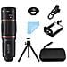 Telescopio Monoculare 28x Con Obiettivo 3-in-1 0.63x E Custodia, Compatibile Con Huawei, Samsung, Apple, Garmin - Foto miniatura 1