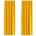 Tende con tende 2 pcs giallo senape 140 x 260 cm Velluto - Foto miniatura 1