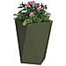 Fioriera Verde oliva 50 x 50 x 75 cm Acciaio - Foto miniatura 3