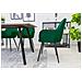 Sedia LUGO - Velluto verde con gambe nere x 2 - Foto miniatura 10