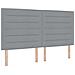 Testiera LED con testiera Grigio chiaro 180 cm Poliestere - Foto miniatura 1