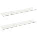 Scaffale da parete 2 pcs Bianco 100 x 18 x 2,5 cm - Foto miniatura 1