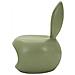 Sedia Bunny In Plastica Verde Salvia — Design A Orecchie Di Coniglio - Foto miniatura 3