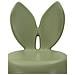 Sedia Bunny In Plastica Verde Salvia — Design A Orecchie Di Coniglio - Foto miniatura 5