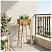 Vaso da Giardino con Supporto Naturale 50 x 38 x 114 cm Bambù - Foto miniatura 2
