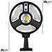 Lampada Solare Esterna 70w Orientabile A 360° Con Riflettori - Foto miniatura 2