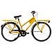 Bici Linea Cantiere Misura 26 Bicicletta Senza Cambio 1v Con Gomme Antiforo Cnt26 Completa Di Accessori Con Luci A Led - 47 Giallo - Foto miniatura 1