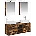 Set di mobili per il bagno 5 pcs Rovere Fumo - Foto miniatura 1
