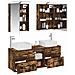 Set di mobili per il bagno 5 pcs Rovere Fumo - Foto miniatura 3