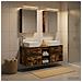 Set di mobili per il bagno 5 pcs Rovere Fumo - Foto miniatura 4