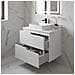 Set di mobili da bagno, BeigeMobilealto per bagno e lavabo 60 cmMobilecon piano d'appoggio, Appeso, MDF, MODERNO - Foto miniatura 4