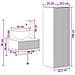 Set di mobili per il bagno 2 pz Legno antico 33 x 34,5 x 100 cm - Foto miniatura 4