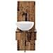 Set di mobili per il bagno 2 pz Legno antico 33 x 34,5 x 100 cm - Foto miniatura 5