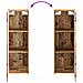 Set di mobili per il bagno 2 pz Legno antico 33 x 34,5 x 100 cm - Foto miniatura 8