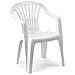 Sedia Altea Bianca Impilabile Con Braccioli - Foto miniatura 1