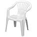 Sedia Altea Bianca Impilabile Con Braccioli - Foto miniatura 2
