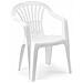 Sedia Altea Bianca Impilabile Con Braccioli - Foto miniatura 3