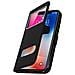 Custodia Per Apple Iphone X / Xs Funzione Stand Con Doppia Finestra - Nera - Foto miniatura 1