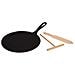 Crepiera In Ghisa 27cm Con Spagola Legno - Foto miniatura 1