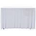 Copertura Elastica Per Tavolo Con Gonna 2 Pz 183x76x74cm Bianco - Foto miniatura 2