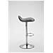 Sgabello Bar Shanghai in Similpelle - Sgabello Alto Cucina Girevole e Regolabile 60-80cm - Sgabello Design da Bancone Imbottito Grigio - Foto miniatura 3