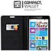 Custodia Compatibile Con Nokia Lumia 1320 In Marrone Cappuccino - Coperchio Protettiva Con Chiusura Magnetica, Funzione Stand E Tasca Per Le Carte - Foto miniatura 6