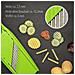 Tagliaverdure Wave-Waffle Powerline - Tagliapasta Wave senza taglierina tagliapasta Tagliaverdure Tagliaverdure con portafrutta | verde - Foto miniatura 7