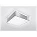 Novità! Plafoniera Grigia Per Cucina E Camera - Pvc - Ollux Horus 35 Sl. 0137 Lampada Da Soffitto Quadrata, Stile Moderno, A 2 Luci Led E-27 *** Lampade - I Prezzi Più Bassi Su Amazon! - Foto miniatura 5
