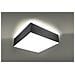 Novità! Plafoniera Grigia Per Cucina E Camera - Pvc - Ollux Horus 35 Sl. 0137 Lampada Da Soffitto Quadrata, Stile Moderno, A 2 Luci Led E-27 *** Lampade - I Prezzi Più Bassi Su Amazon! - Foto miniatura 3