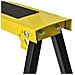 Set 2 Cavalletti Da Lavoro Pieghevoli Con Altezza Regolabile Portatili E Antiscivolo Gialli - Foto miniatura 2