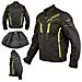 Giacca Moto Tessuto Sport Protezioni Ce Impermeabile Ventilata Fluo L - Foto miniatura 1