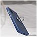 Cover Samsung Galaxy S20 Fe Bimateriale Anello In Metallo Funzione Supporto Blu - Foto miniatura 2